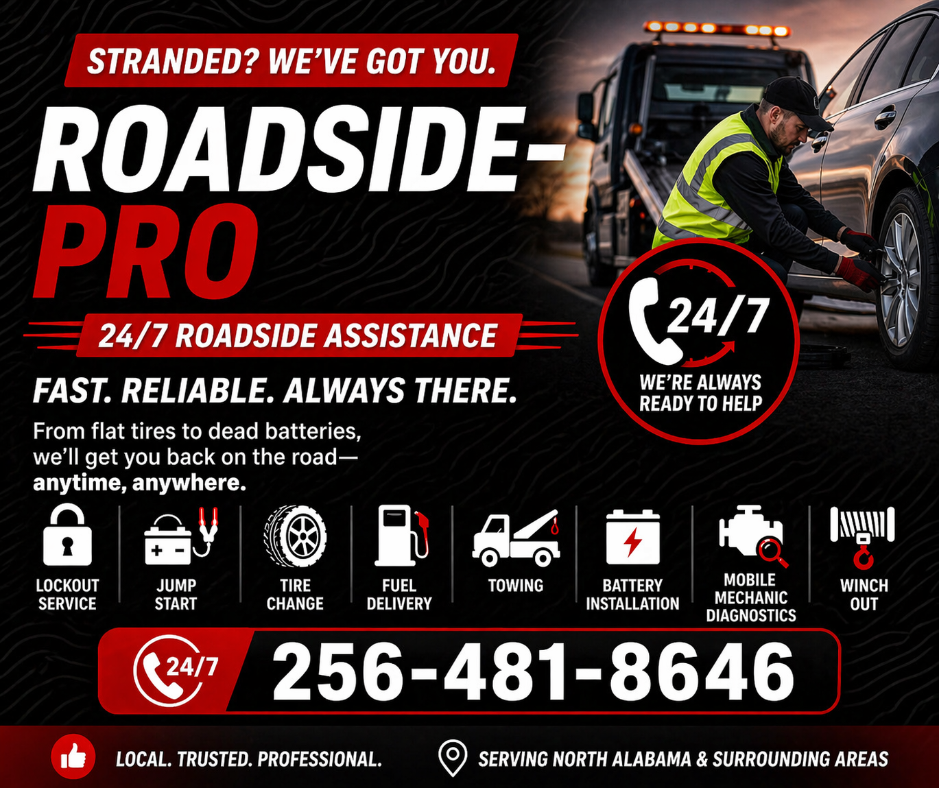 Roadside-Pro Services Offered