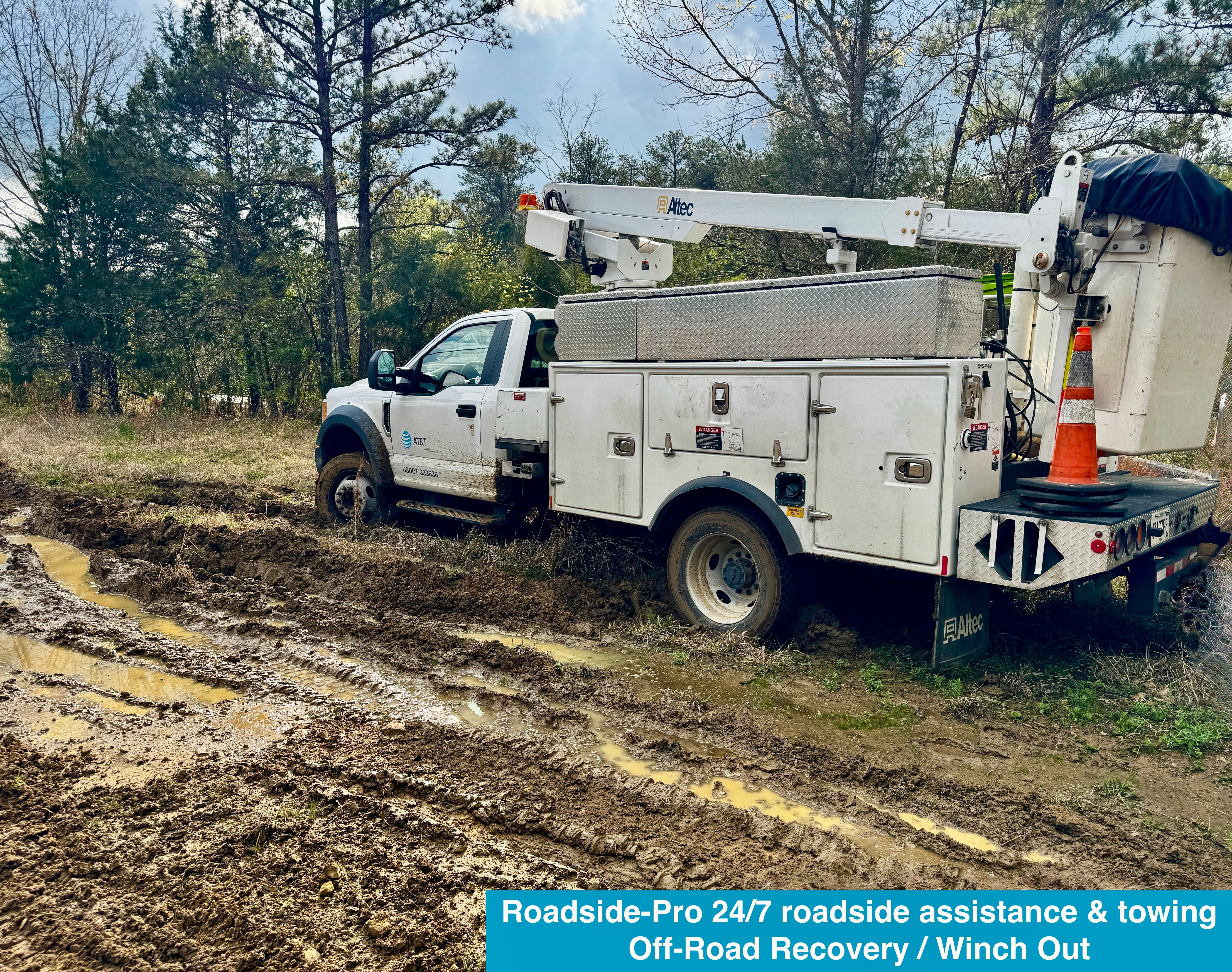 Roadside-Pro 24/7 roadside assistance & towing providing winch out service